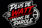 Sticker "PLUS DE WATT MOINS DE PAROLE"