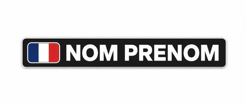 KIT 6 Stickers Nom Prénom Style 1