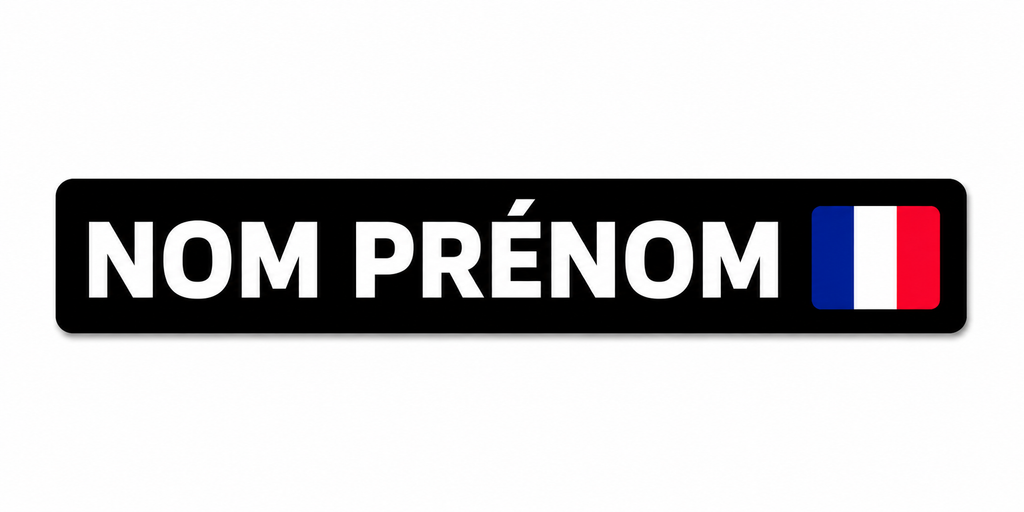 KIT 6 Stickers Nom Prénom Style 5