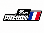 KIT 6 Stickers Nom Prénom Style 6